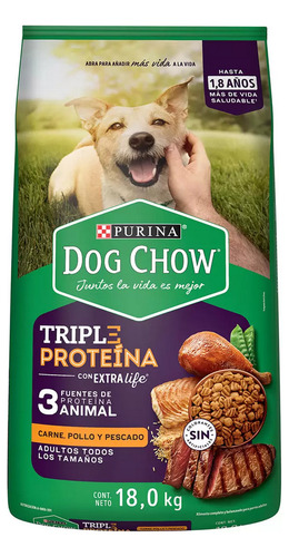 Dog Chow Purina Alimento Para Perro Adulto Nutriplus 18 Kg