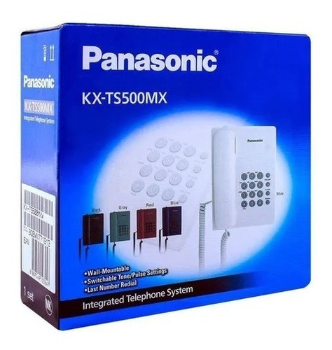 Teléfono Local Panasonic Alambrico Kx-ts500mx