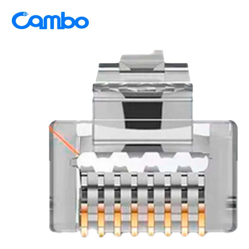 Conectores De Paso Cambo Ez Rj-45 Plug Cat6 Blindados 100u.