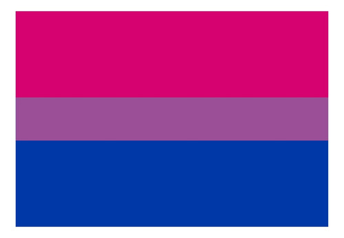Bandeira Bisexual Orgulho Lgbtqia+ 2,20m X 1,50m Em Tecido Cor