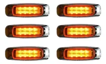 Comprar 6 Plafónes Lateral  8 Leds Luz Fija Y Estrobo 12\u002F24v Ámbar
