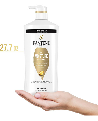 Shampoo De Renovação Diária De Umidade Pantene Com Para E