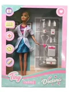Muñeca Tiny Doctora Con Accesorios Juguete Enfermera