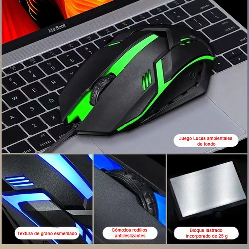 Kit De Teclado Y Mouse Gamer Tf270 Rgb Con Cable Usb-mecánic