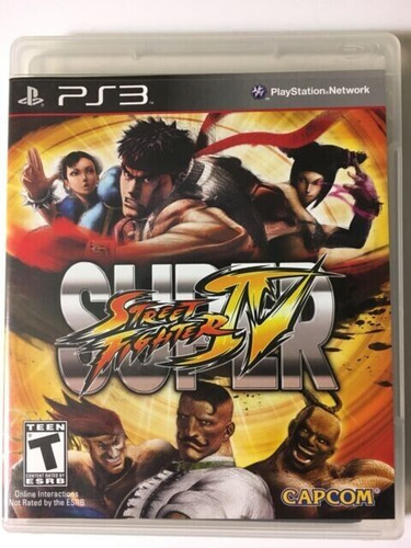 Disco físico PS3 de Super Street Fighter 4 Standard Edition