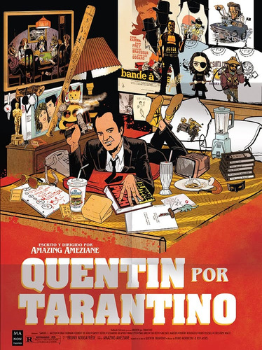 Quentin Por Tarantino, De Amazing Ameziane. Editorial Manontroppo, Tapa Blanda En Español