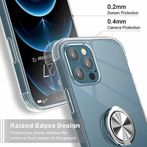 Para iPhone 12 Pro Max 6,7 Anillo Magnetico Silicona Suave