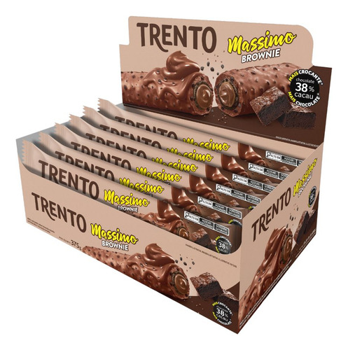 Chocolate Trento Massimo Brownie Com 15 Unidades De 25g