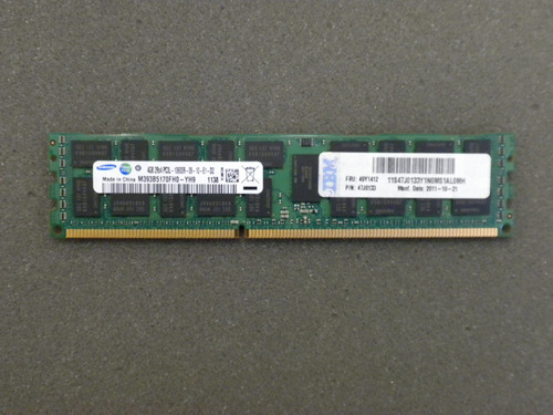 Memoria Ram Server 4gb 1x4gb Ddr3 1333 Mhz Dimm Samsung