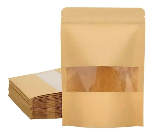 Bolsas De Papel Kraft Con Ventana