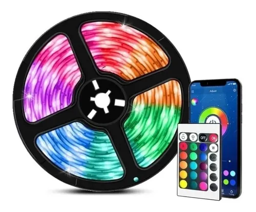comprar Cinta Led 2835 Rgb Bluetooth 5 Metros Control Ir Bt App Kit