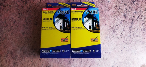  2 Tintas Compatibles 711 Xl Negra 80 Ml T120 T520  Factura 