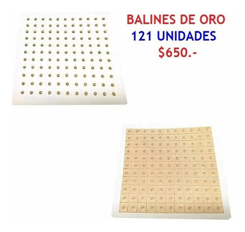 Auriculoterapia Balines De Oro Set De 121 Unidades - Promo 