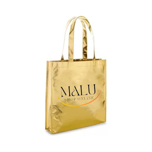 100 Bolsas Metalizadas Personalizada Com Sua Logomarca 20x30