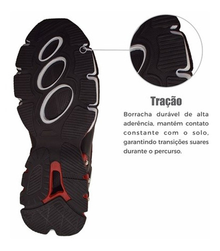 Imagem 3 de 3 de Tênis Masculino Black Free Evolution 21300111 - Vermelho