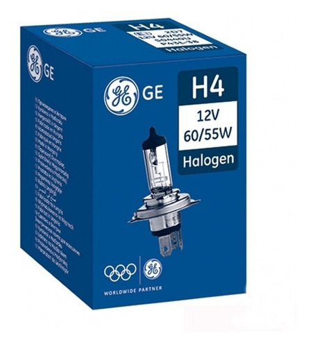 H4 Standard 12v 60/55w General Electric  Pack X 10unid