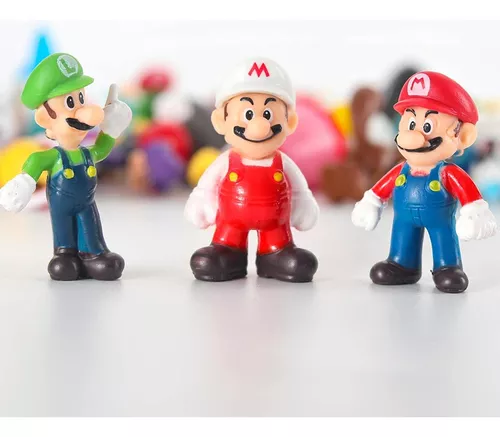 Figuras Mario Bros Para Decoración Pastel 48pz Regalo Fiesta