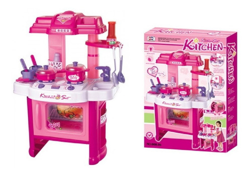 Set Cocina Para Niñas Horno Luz Y Sonido Cocinita Juguete