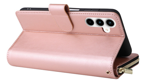 Capa Com Compartimento Multicartões Com Zíper Para Samsung G