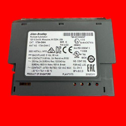 Tarjeta De 4 Salidas Allen-bradley 1734-ow4 Point I/o