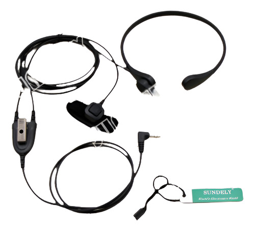 Garganta De Micrófono Auricular Cobra Radios Ptt De Dedo Cxr