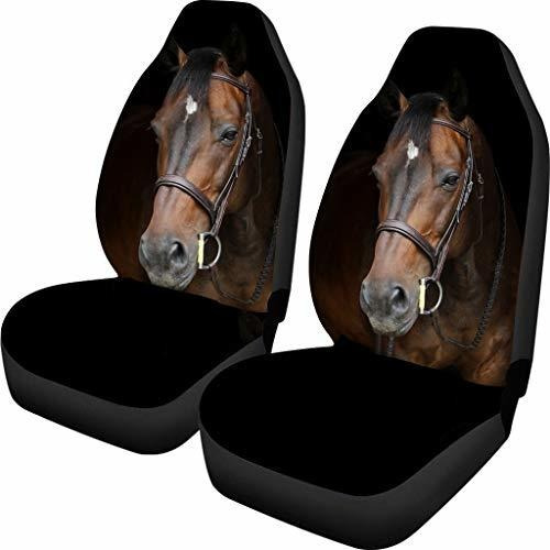 Cubreasientos - Fun Horse Print Front Bucket Car Seat Covers