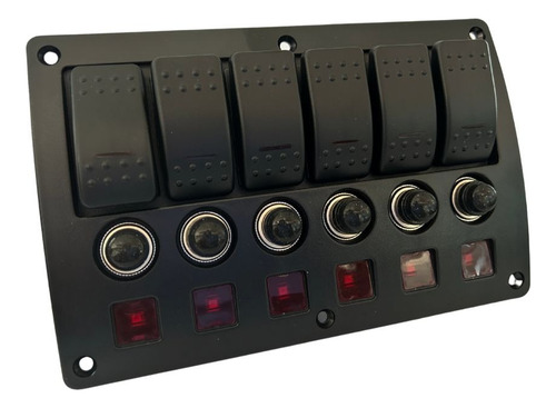 Switch Panel Marino 6 Botones Y Circuit Breaker 12v/24v
