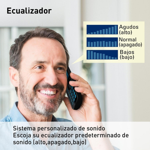 Teléfono Inalámbrico 2 Auriculares Kx-tg4112meb Color Negro