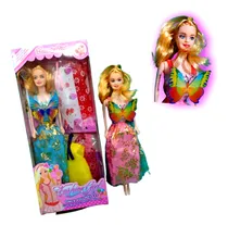 Comprar Boneca Estilo Barbie Fashion Girl Com 05 Looks Diferentes