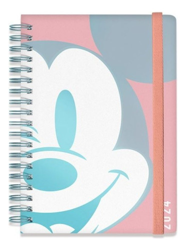 Agenda Mickey Mouse 2024 Mooving 2 Dias Por Pagina Stickers 