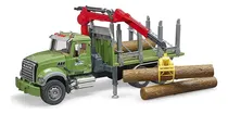 Comprar Camión Maderero Mack Granite Con Grúa De Carga Y 3 Baúles...