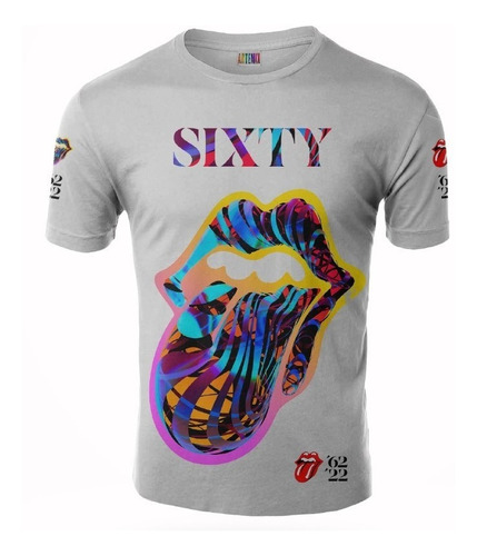 Remera Rolling Stones Sixty Música Bandas Artemix Ax-0285 