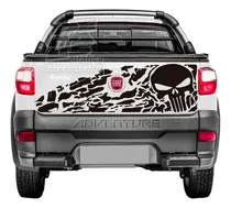 Comprar Calco Fiat Strada Skull Calavera Punisher Portón
