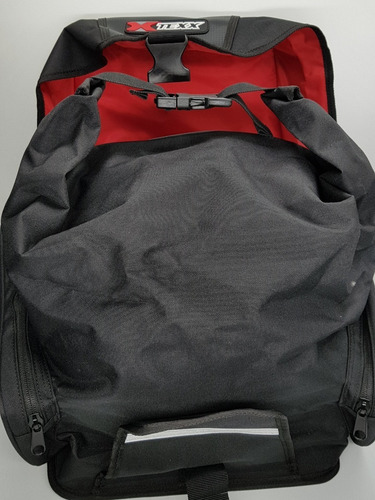 Alforge Traseiro Mala Bagageiro Moto Com Capa Impermeável