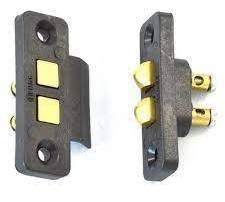 Imagem 3 de 3 de Kit Fechadura C-90 Preta Com Contato Deslizante Hdl