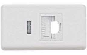 Kit 18 Caixa Sobrepor C/ Conector Keystone Rj45 Cat6 Lizflex