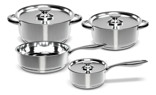 Bateria Ollas Acero Inoxidable 7 Durabilidad - Wens