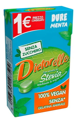 Bala De Menta Vegano Sem Açúcar Dietorelle 27g