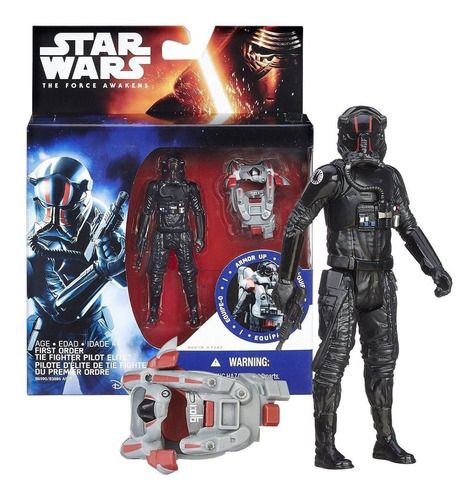 Force Awakens Armor Up Tie Fighter Pilot Star Wars 3.75 Dark