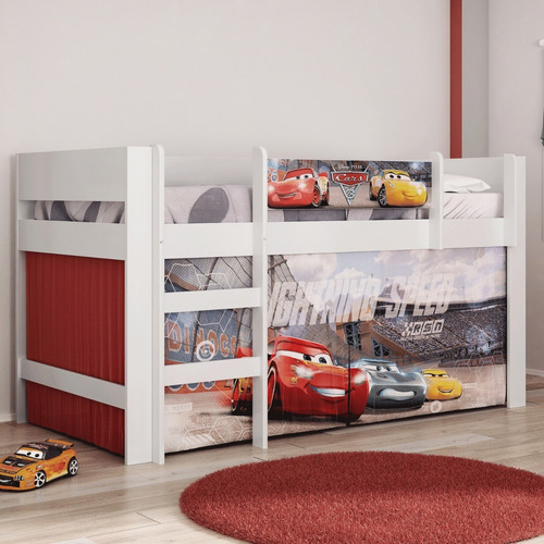 Cama Infantil Solteiro Carros Disney Play - Leartam Magic