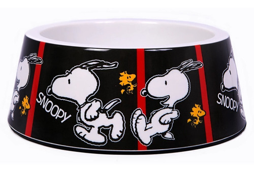 Comedouro Para Cachorro Snoopy Modelo Film Black Zooz Pets