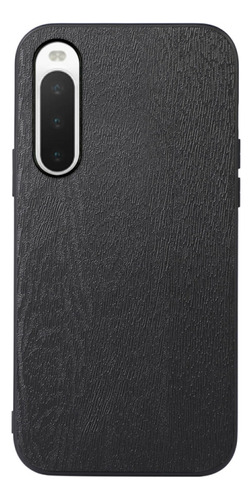 Wood Texture Pu Case For Sony Xperia 10 Iv