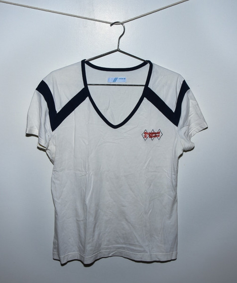 remera adidas retro blanca