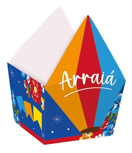 Cachepot Balão Festa Junina Cromus Arraia São João 9x8cm 8un