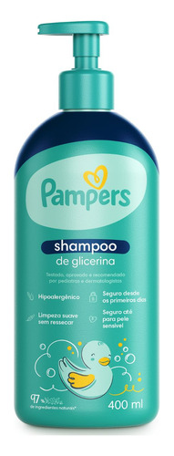 Shampoo De Glicerina Bebe Hiperalergenico - 400ml - Pampers