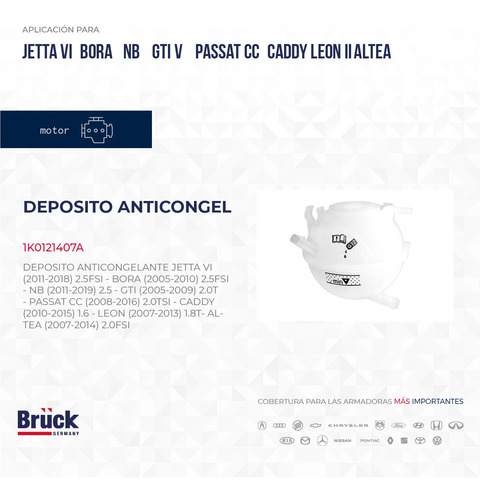 Deposito Anticongelante Audi Q3 14 2.0 16v 1k0121407a
