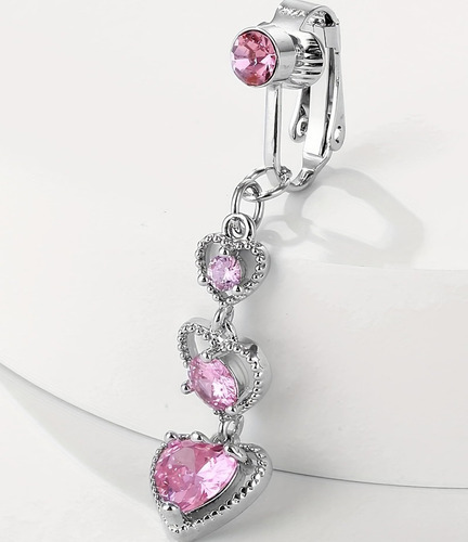 Anillo De Ombligo Falso Piercing De Ombligo Falso Clip En