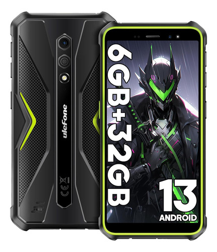 Ulefone Armor X12 Celulares Android 13 6gb+32gb 4860mah Battery Cámara Subacuática De 13mp Pantalla De 5,45 Pulgadas Mobile Phone