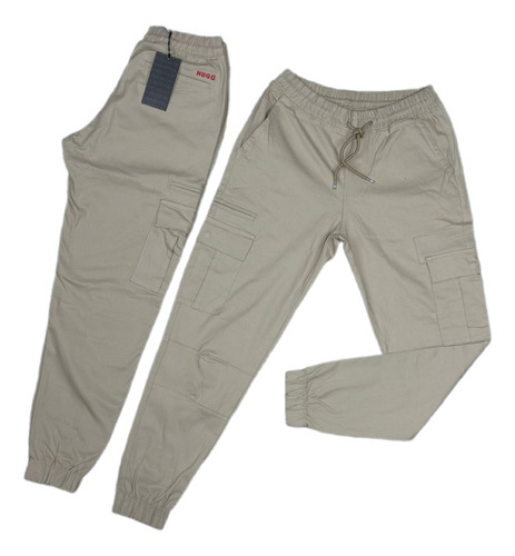 Pantalón Drill Cargo Hugo Boss Hombre 