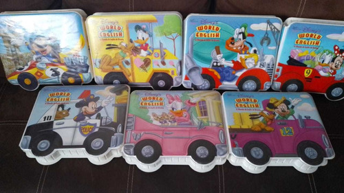 Disney, World Of Inglish Varios Vol. Vhs, Cassettes Y Libro